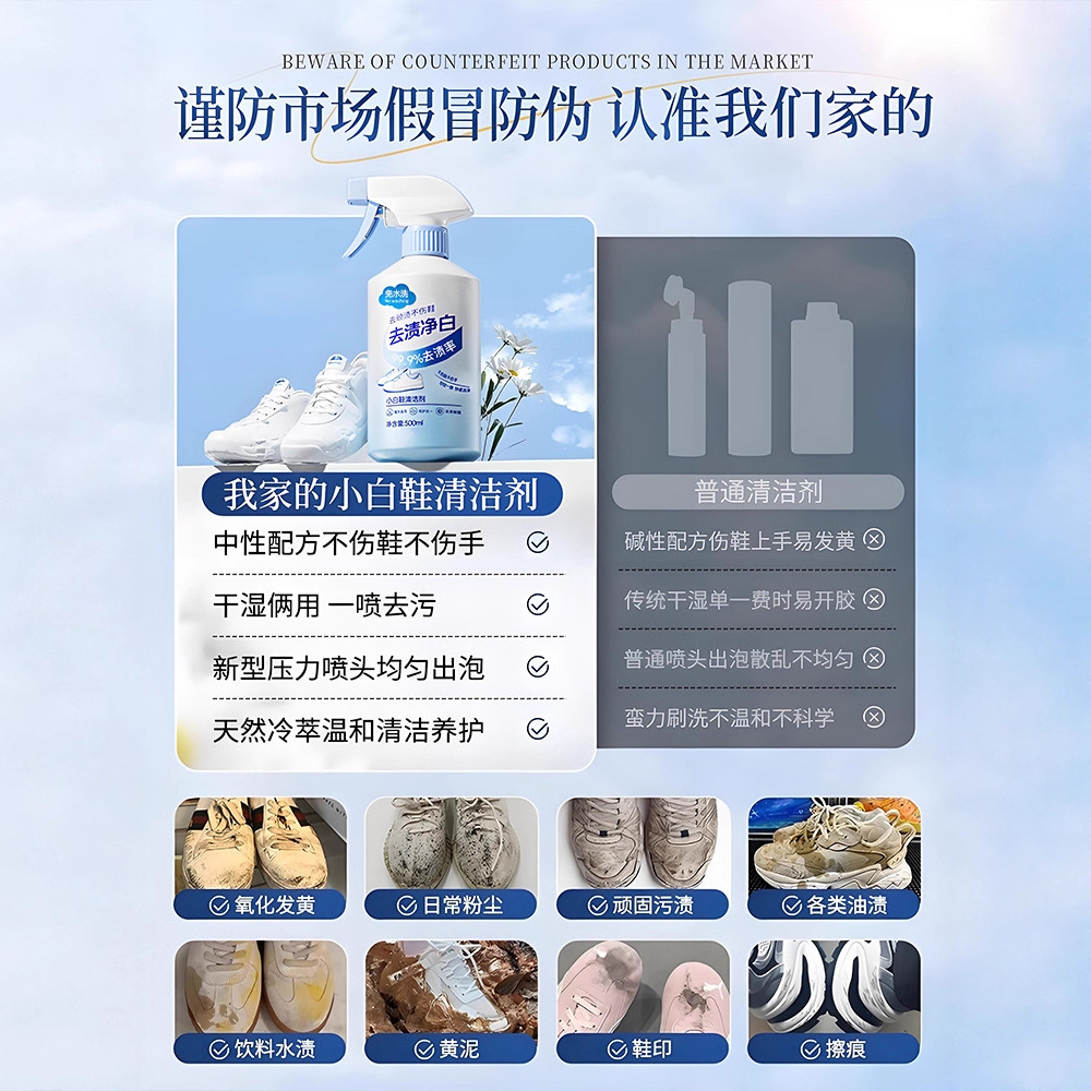 500ml white shoe cleaner no cl - Sneaker Care Suede review and price